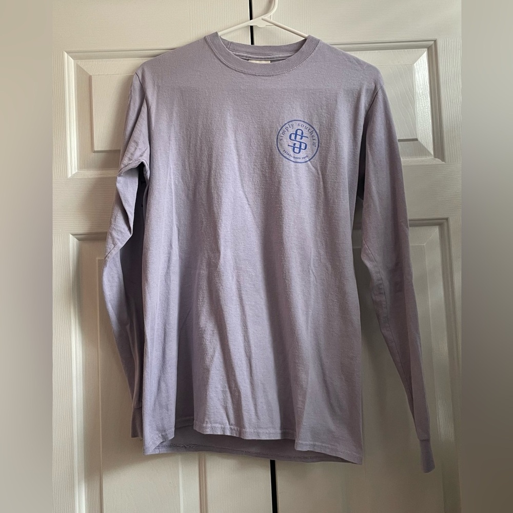 Simply Southern Lavender Purple Long Sleeve Shirt